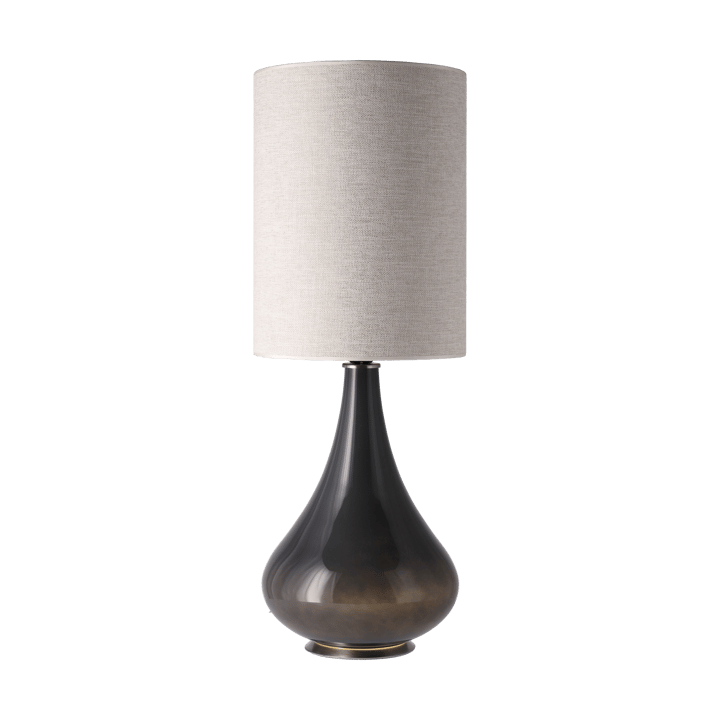 Renata bordlampe grå lampefot, London Beige L Flavia Lamps