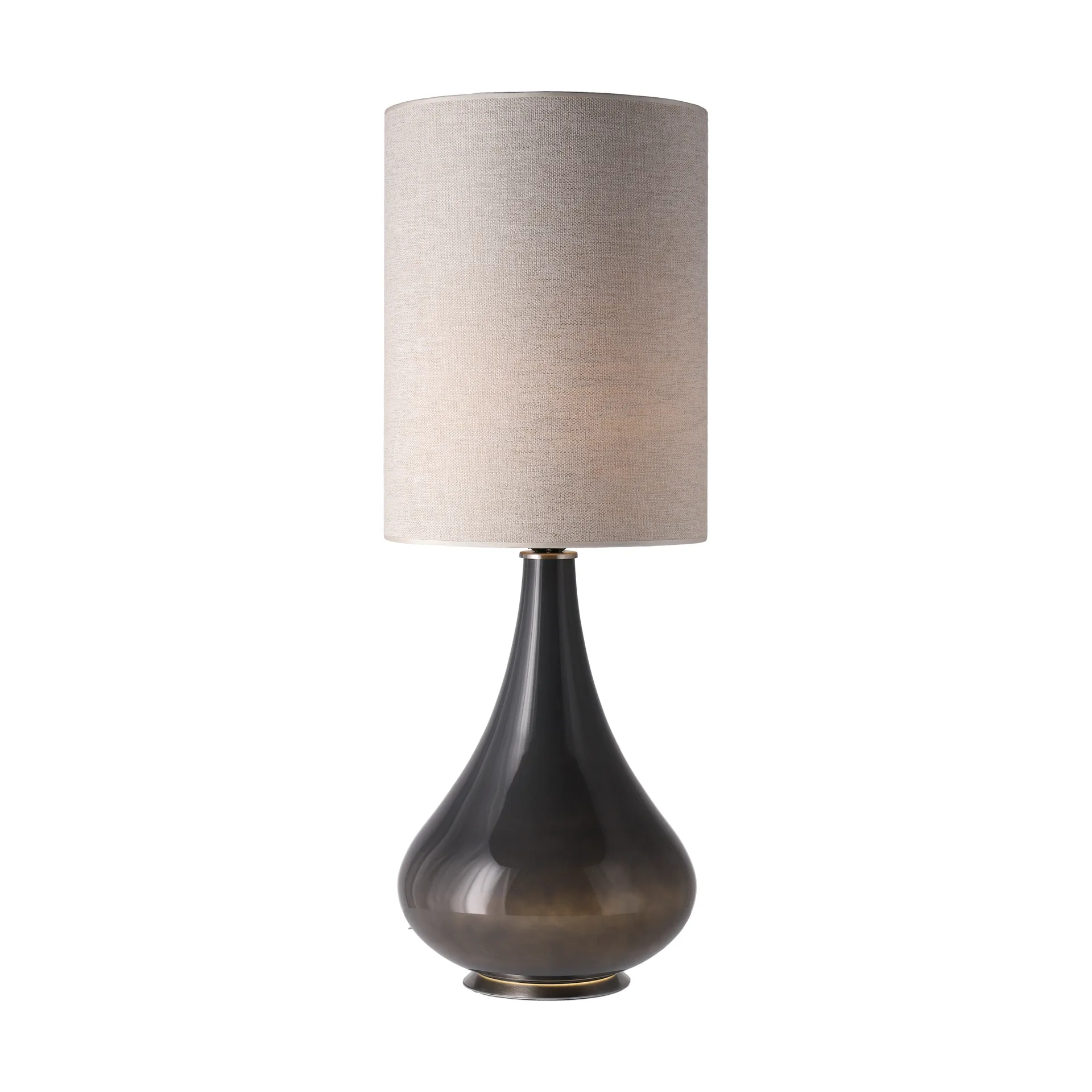 Renata bordlampe grå lampefot, London Beige L Flavia Lamps