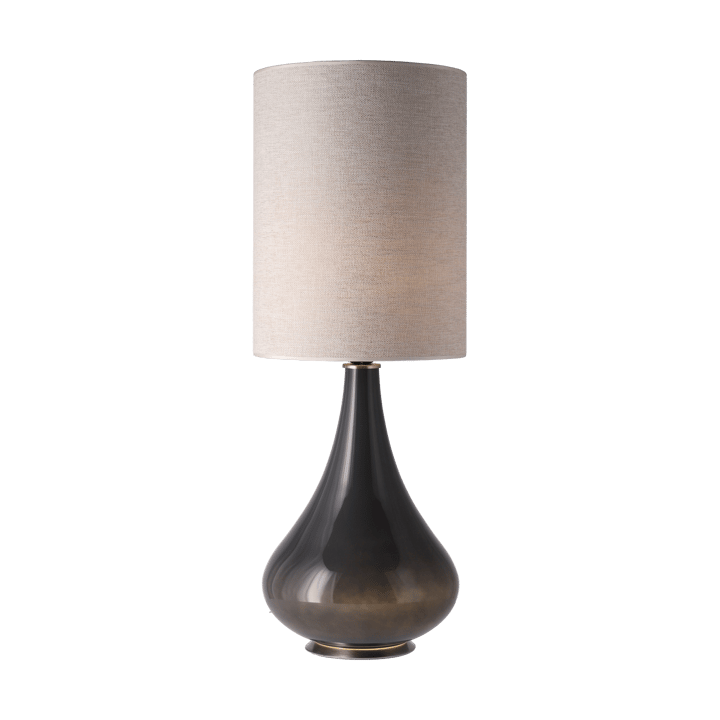 Renata bordlampe grå lampefot, London Beige L Flavia Lamps