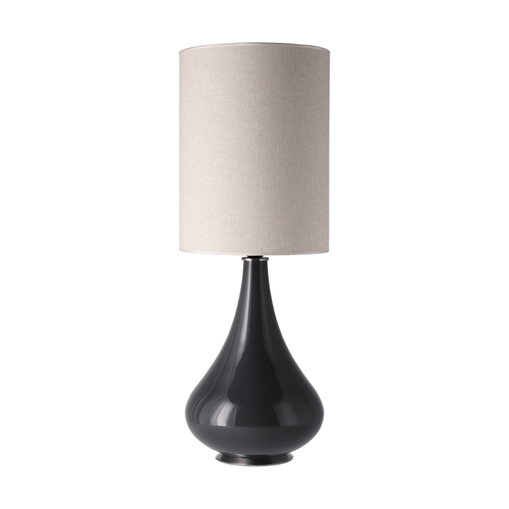 Renata bordlampe grå lampefot - Milano Tostado L - Flavia Lamps