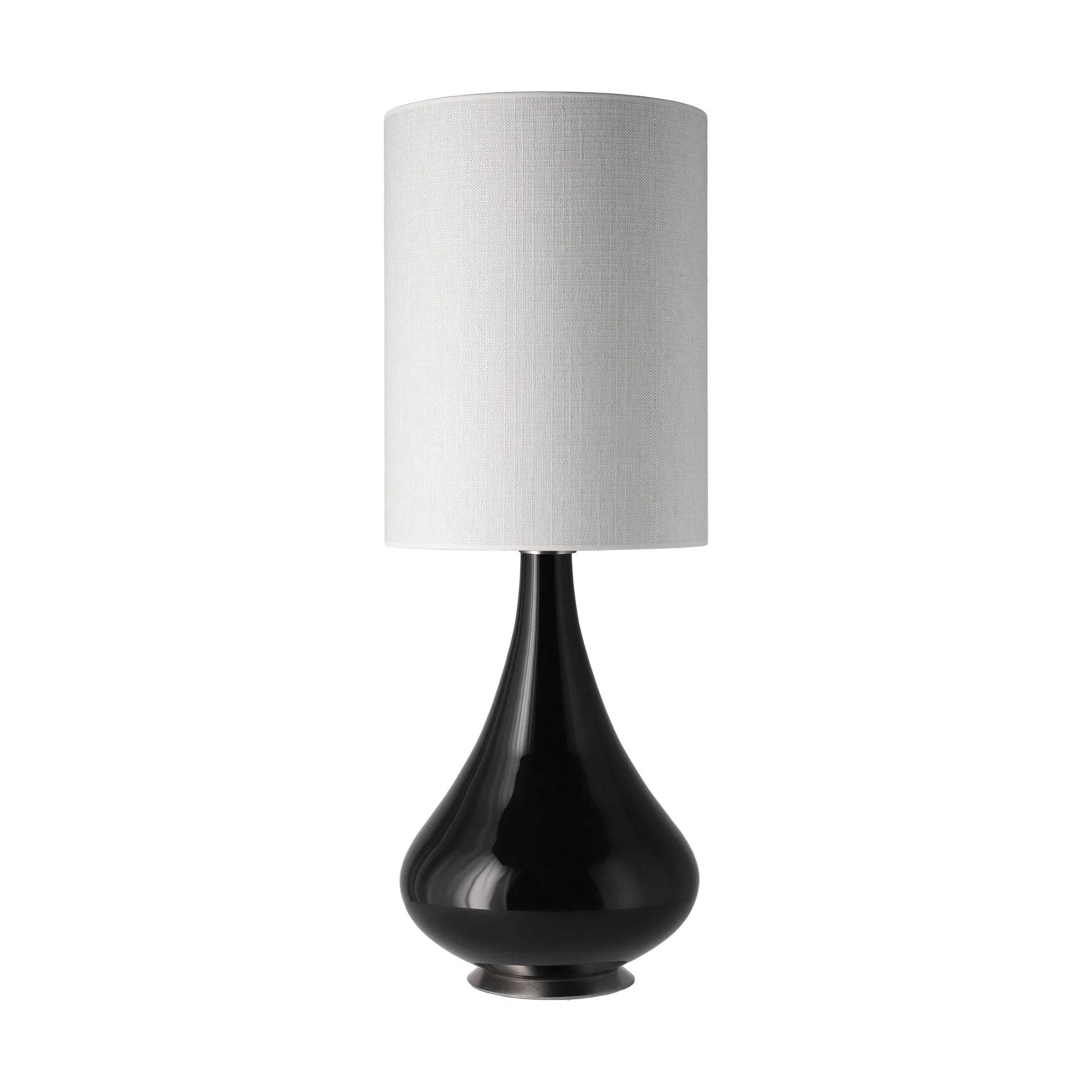Renata bordlampe svart lampefot, Babel Beige L Flavia Lamps