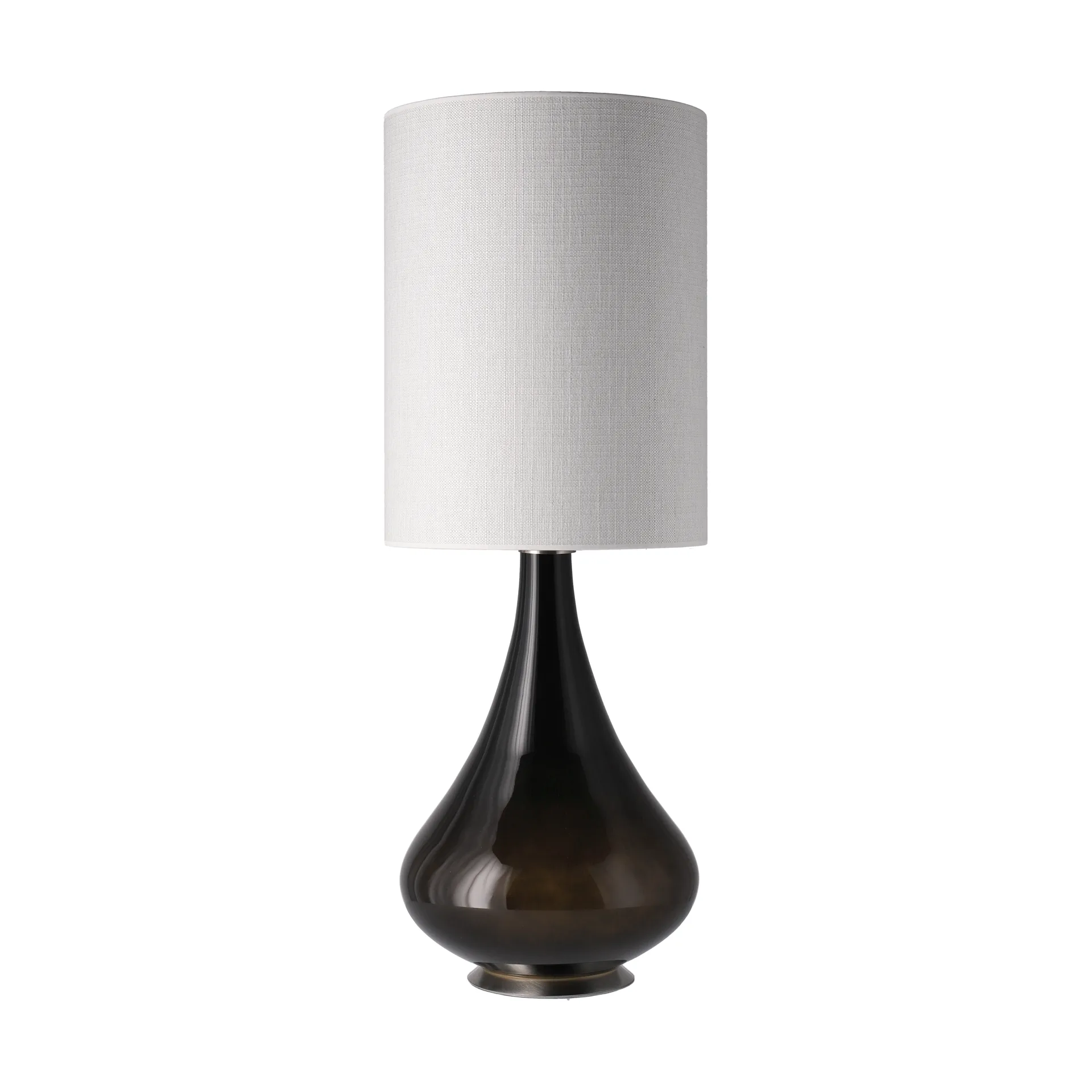 Renata bordlampe svart lampefot, Babel Beige L Flavia Lamps