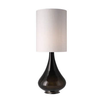 Renata bordlampe svart lampefot - Babel Beige L - Flavia Lamps