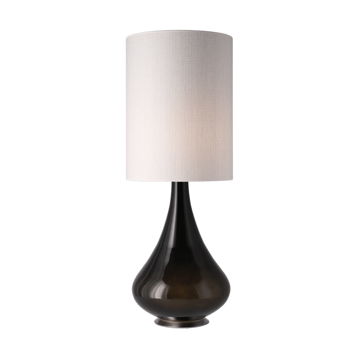 Renata bordlampe svart lampefot, Babel Beige L Flavia Lamps