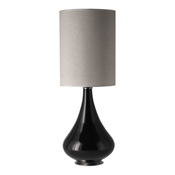 Renata bordlampe svart lampefot - Milano Tostado L - Flavia Lamps