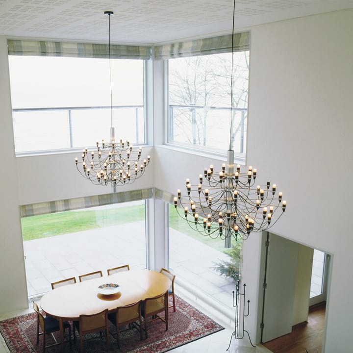 2097 Sarfatti lysekrone, Krom 50 lamper Flos