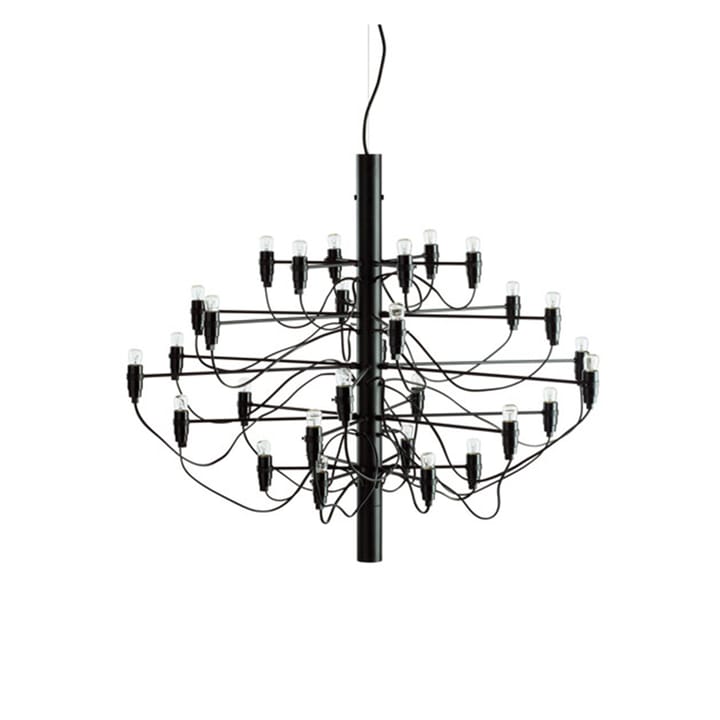 2097 Sarfatti lysekrone LED - Matsvart  30 lamper - Flos