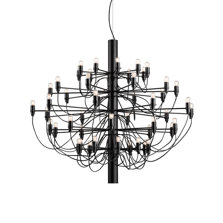 2097 Sarfatti lysekrone LED - Matsvart  50 lamper - Flos
