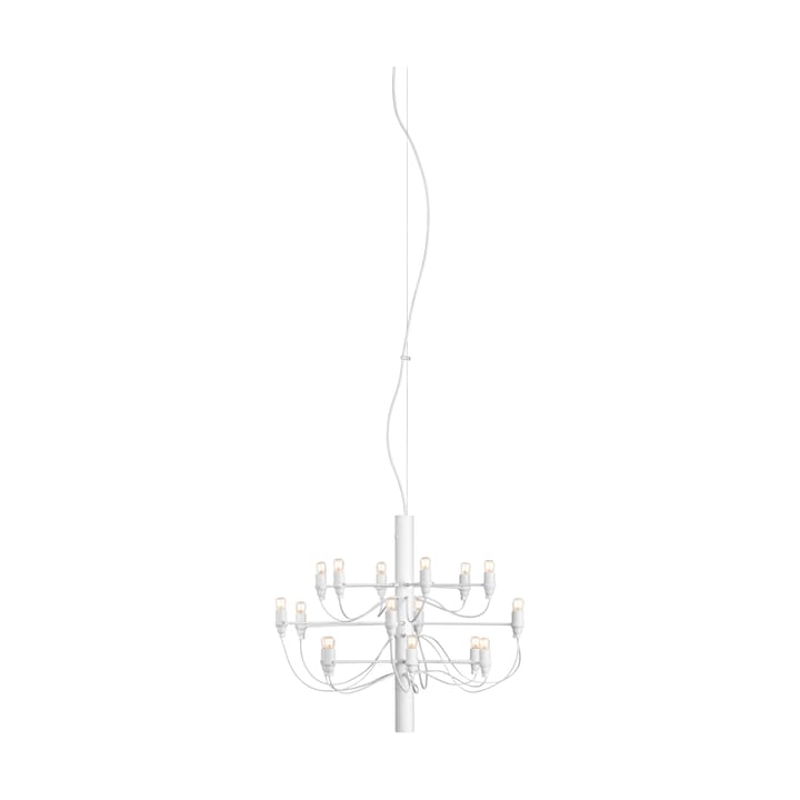 2097 Sarfatti lysekrone - Matt hvit 18 lamper - Flos