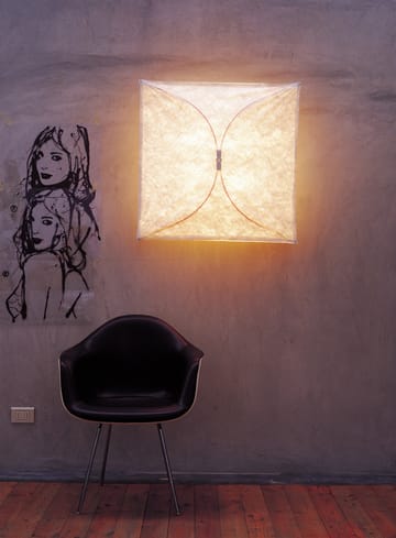 Ariette 2 vegglampe - Hvit tekstilduk/stål stativ - Flos