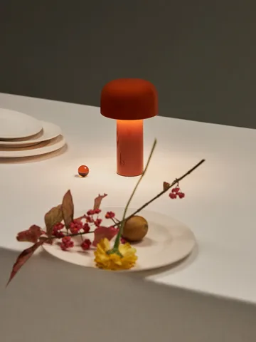 Bellhop bordlampe portabel - Brick red, IP54 (innendørs/utendørs) - Flos