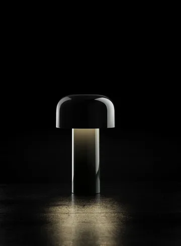 Bellhop bordlampe portabel - Glossy black , IP54 (innendørs/utendørs) - Flos