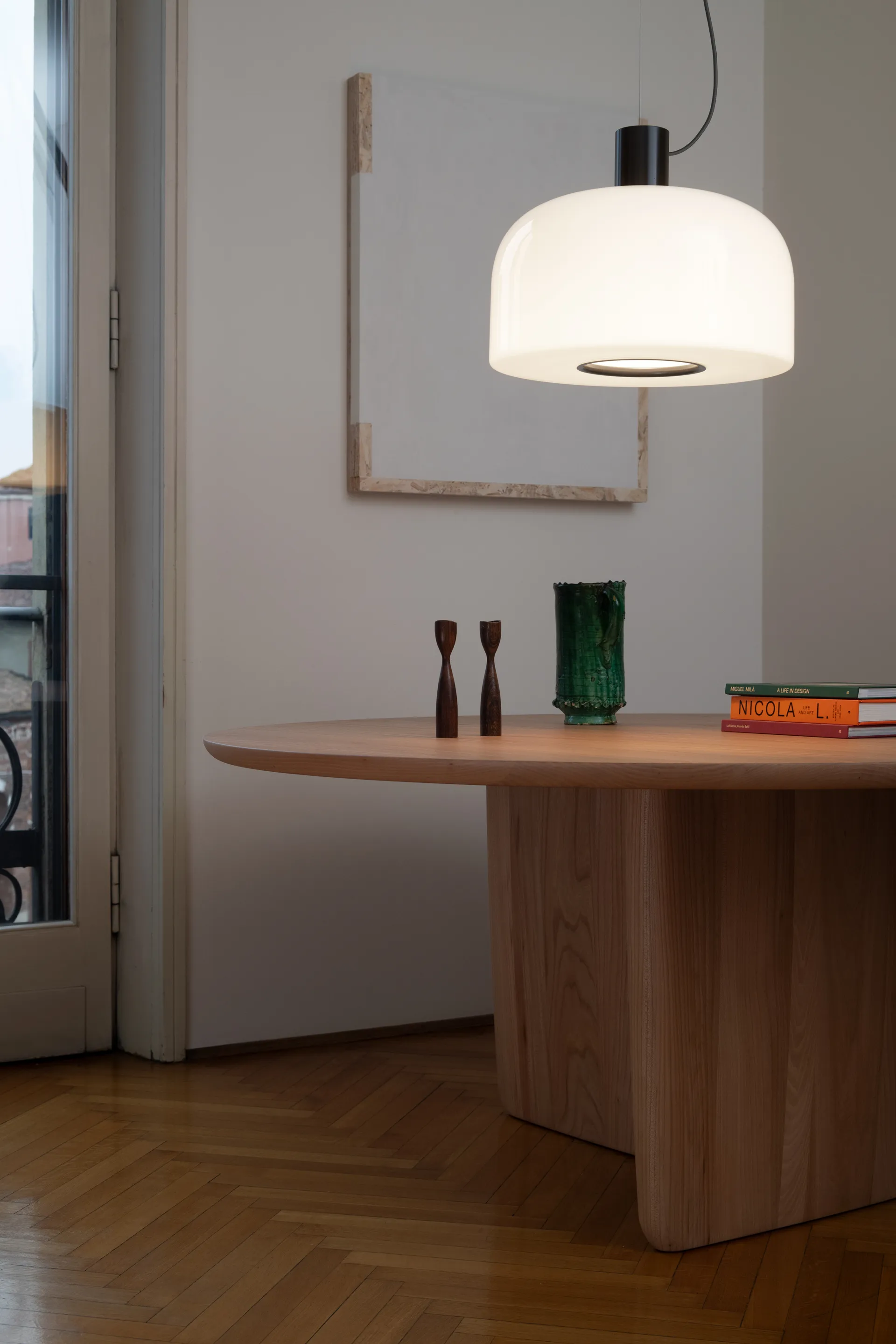 Bellhop Glass S1 pendel, Cioko Flos