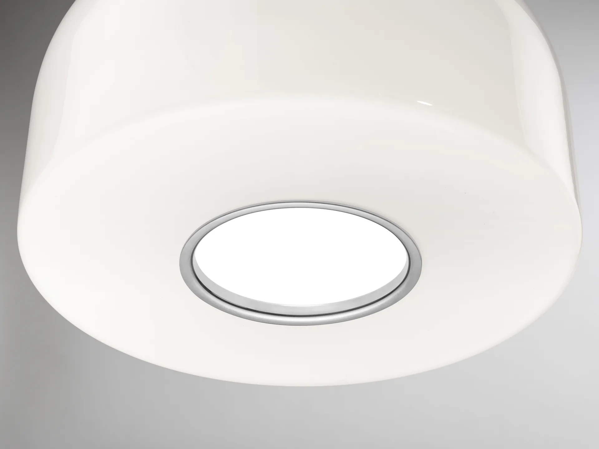 Bellhop Glass S2 pendel, Bright aluminum Flos