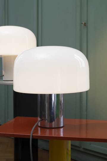 Bellhop Glass T bordlampe - Bright aluminum - Flos