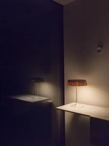 Bon Jour T bordlampe - Røykgrå-mattkrom topp - Flos