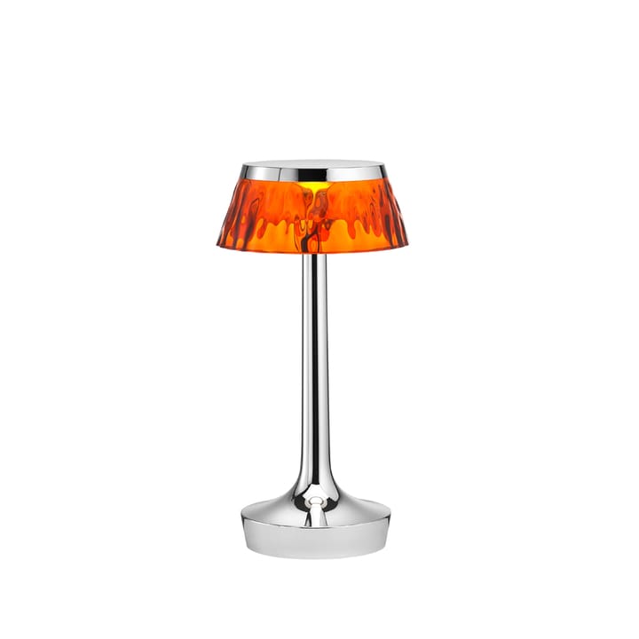 Bon Jour Unplugged bordlampe - Chrome-amber - Flos