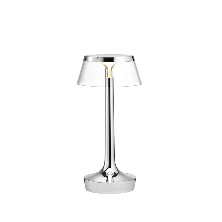 Bon Jour Unplugged bordlampe - Chrome-transparent - Flos