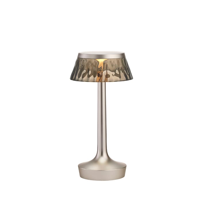 Bon Jour Unplugged bordlampe - Matt chrome-fumé - Flos