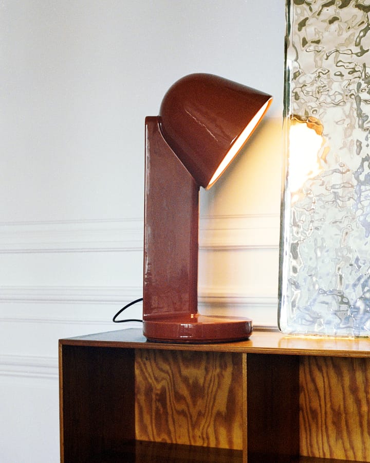 Céramique Down bordlampe, Rust rød Flos