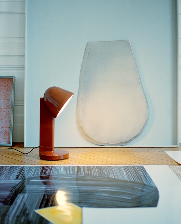 Céramique Down bordlampe, Rust rød Flos