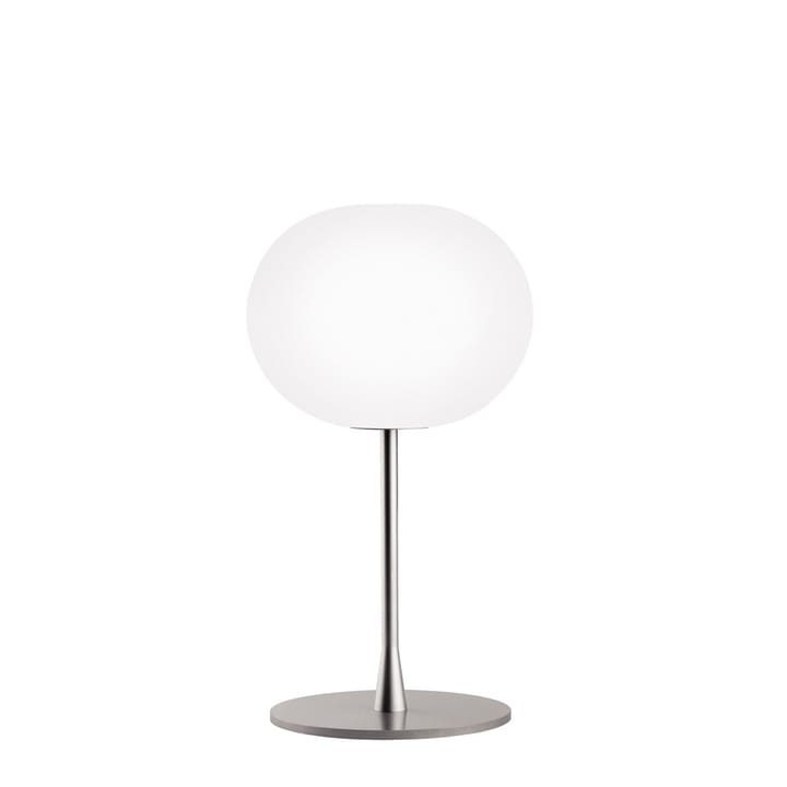 Glo-ball T1 bordlampe - Hvit opalglass-matt sølvstativ - Flos