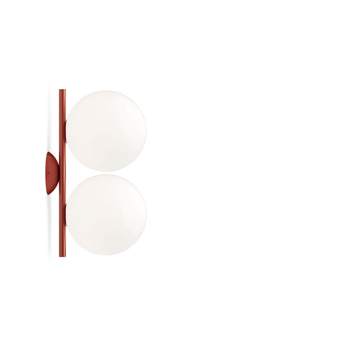 IC lights C/W1 Double vegglampe - Burgundy-opal - Flos
