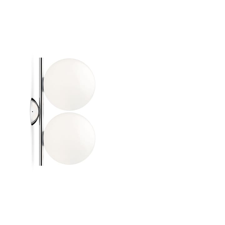 IC lights C/W1 Double vegglampe - Krom-opal - Flos