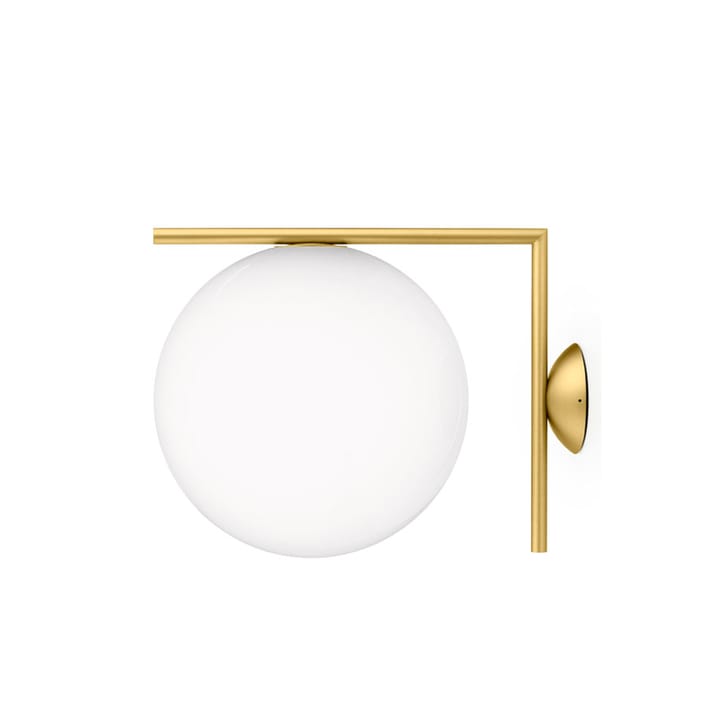 IC lights C/W1 vegglampe - Børstet messing-opal - Flos