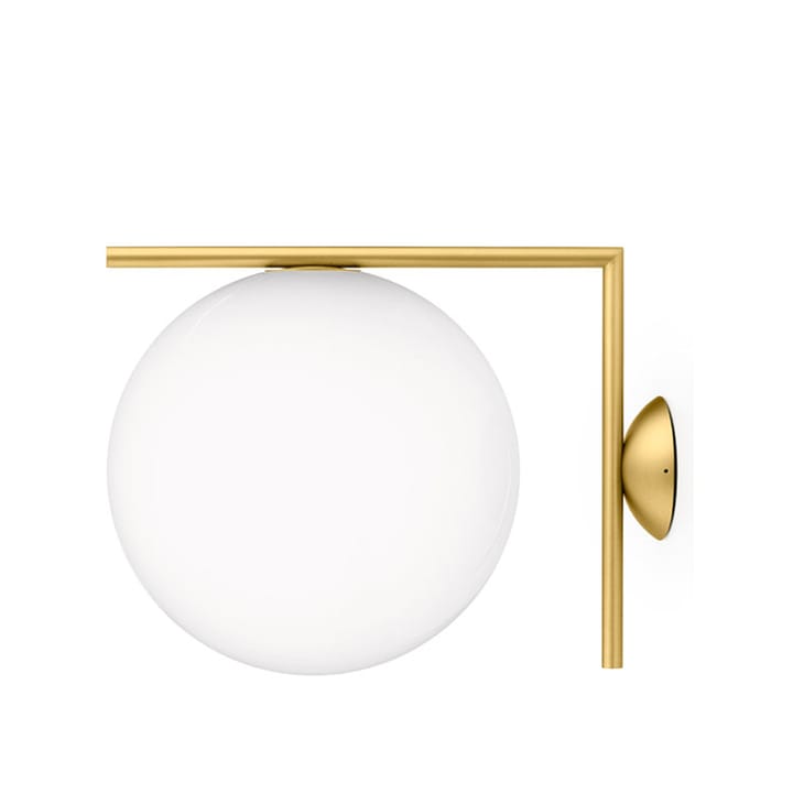 IC lights C/W2 vegglampe - Børstet messing-opal - Flos