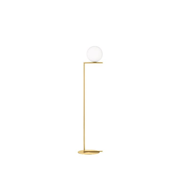 IC lights F1 gulvlampe - Børstet messing-opal - Flos