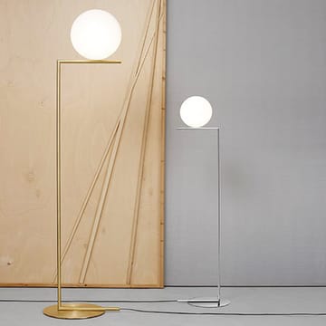 IC lights F2 gulvlampe - Børstet messing-opal - Flos