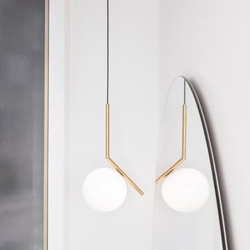 IC lights S2 pendel - Børstet messing-opal - Flos