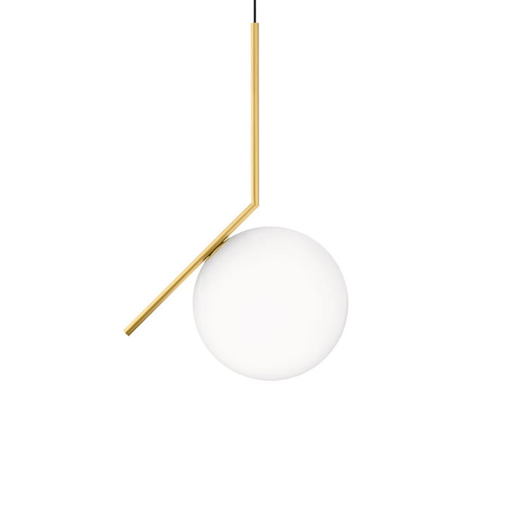 IC lights S2 pendel - Børstet messing-opal - Flos