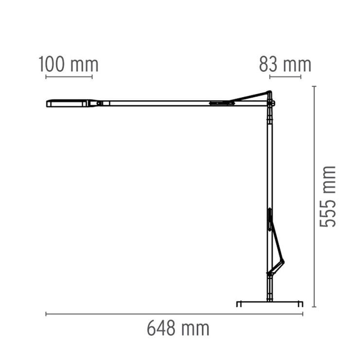 Kelvin T LED bordlampe, Antrassitt Flos