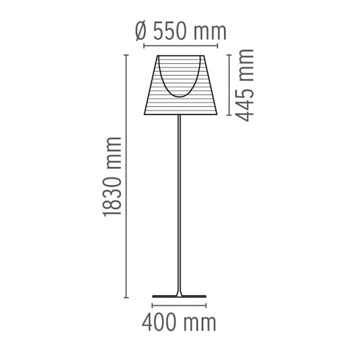 KTribe F3 gulvlampe, Bronse Flos