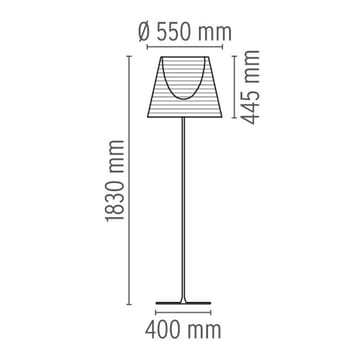 KTribe F3 gulvlampe - Transparent - Flos
