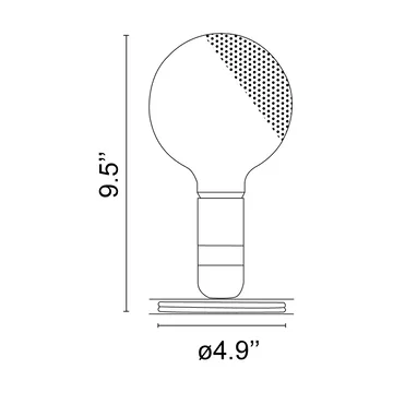 Lampadina bordlampe - Svart - Flos