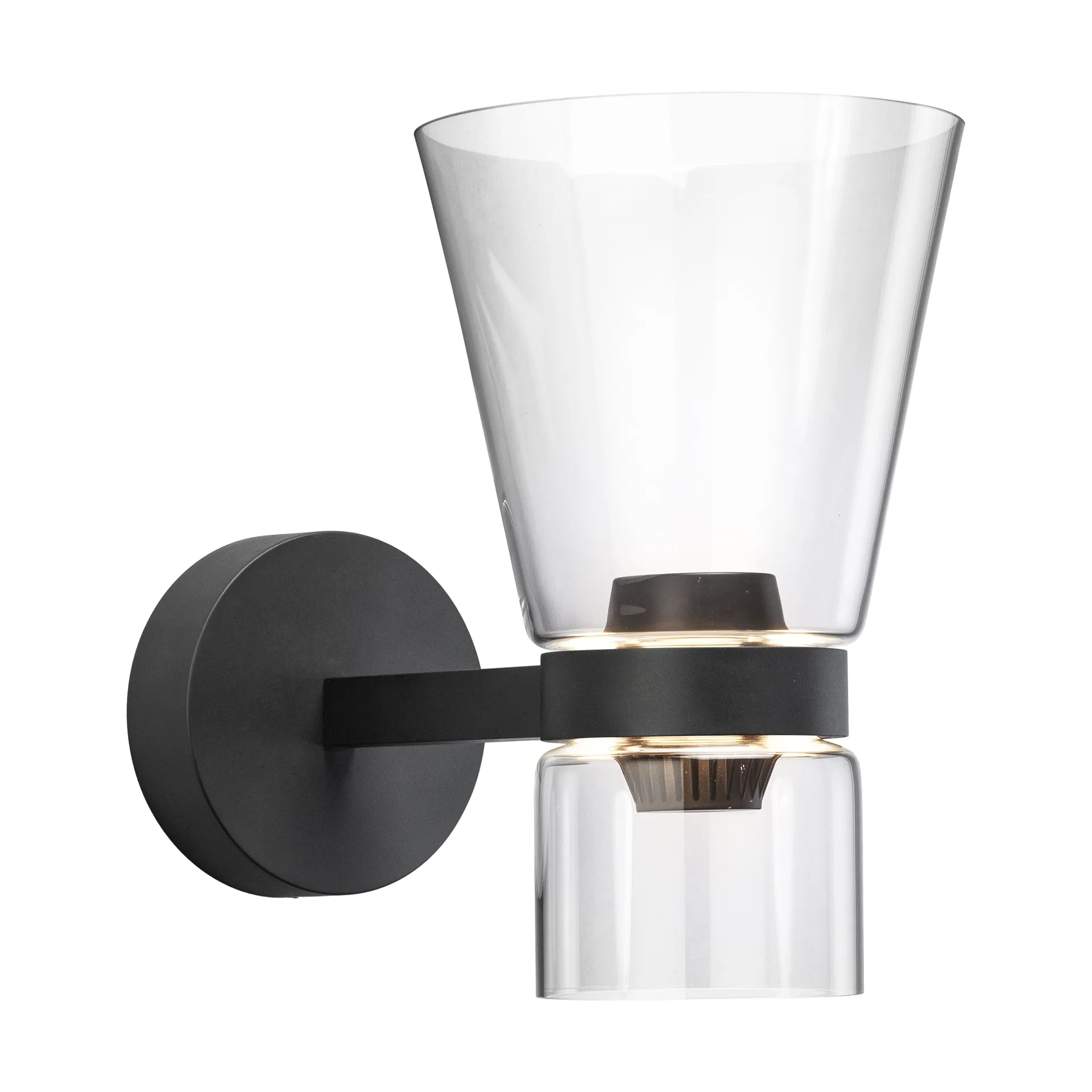 Nocturne Cone vegglampe - Svart,  Flos