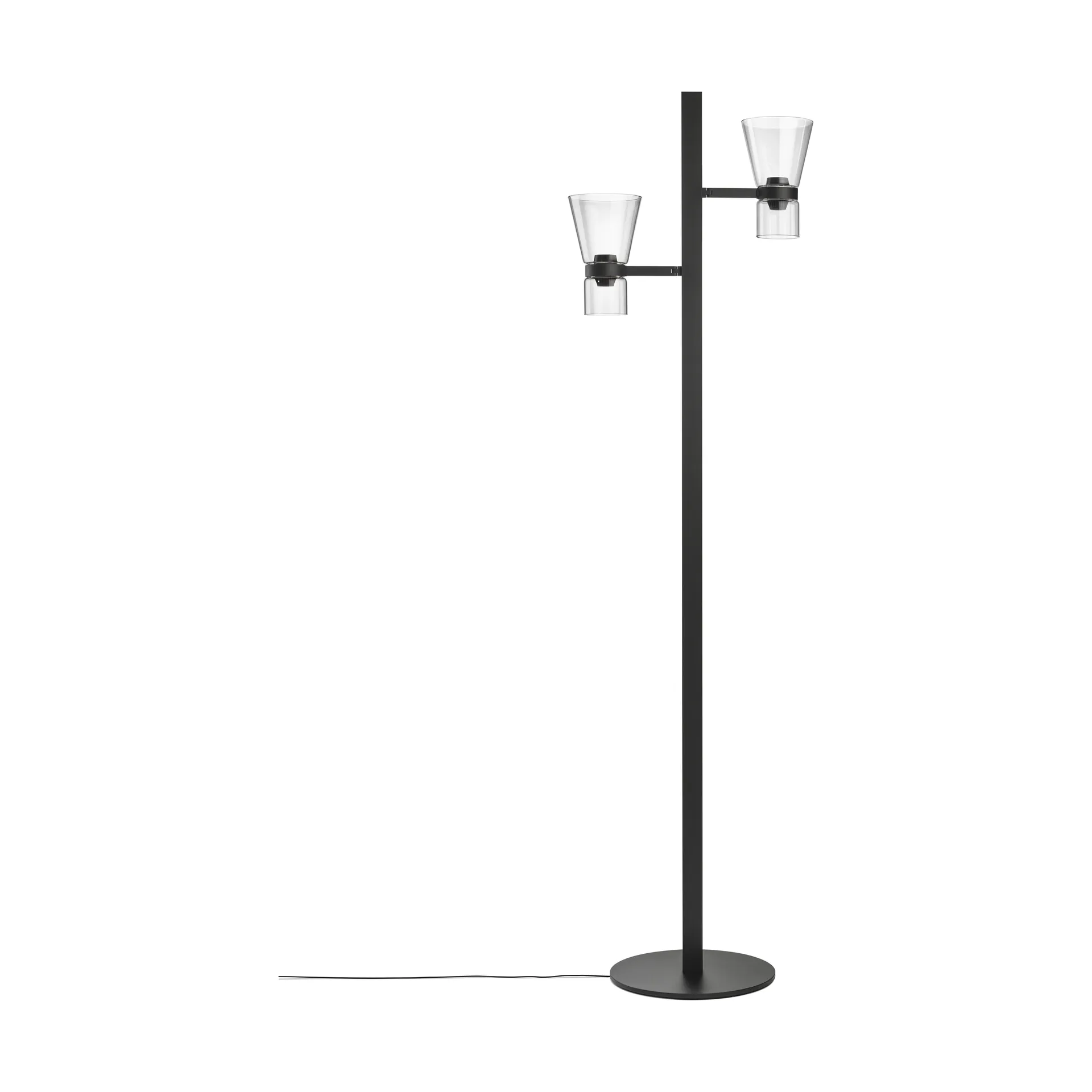 Nocturne F2 cone gulvlampe - Svart,  Flos