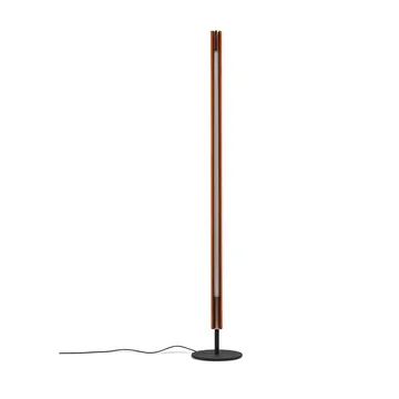 Seki-han gulvlampe 226 cm - Heat treatened ash-black metal - Flos