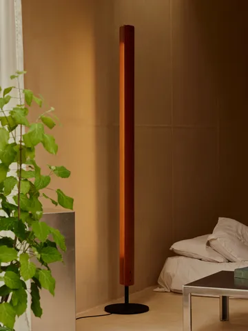 Seki-han gulvlampe 226 cm - Heat treatened ash-black metal - Flos