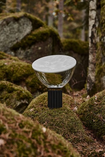 Taccia Small bordlampe LED 48,5 cm - Svart-glasskuppel - Flos