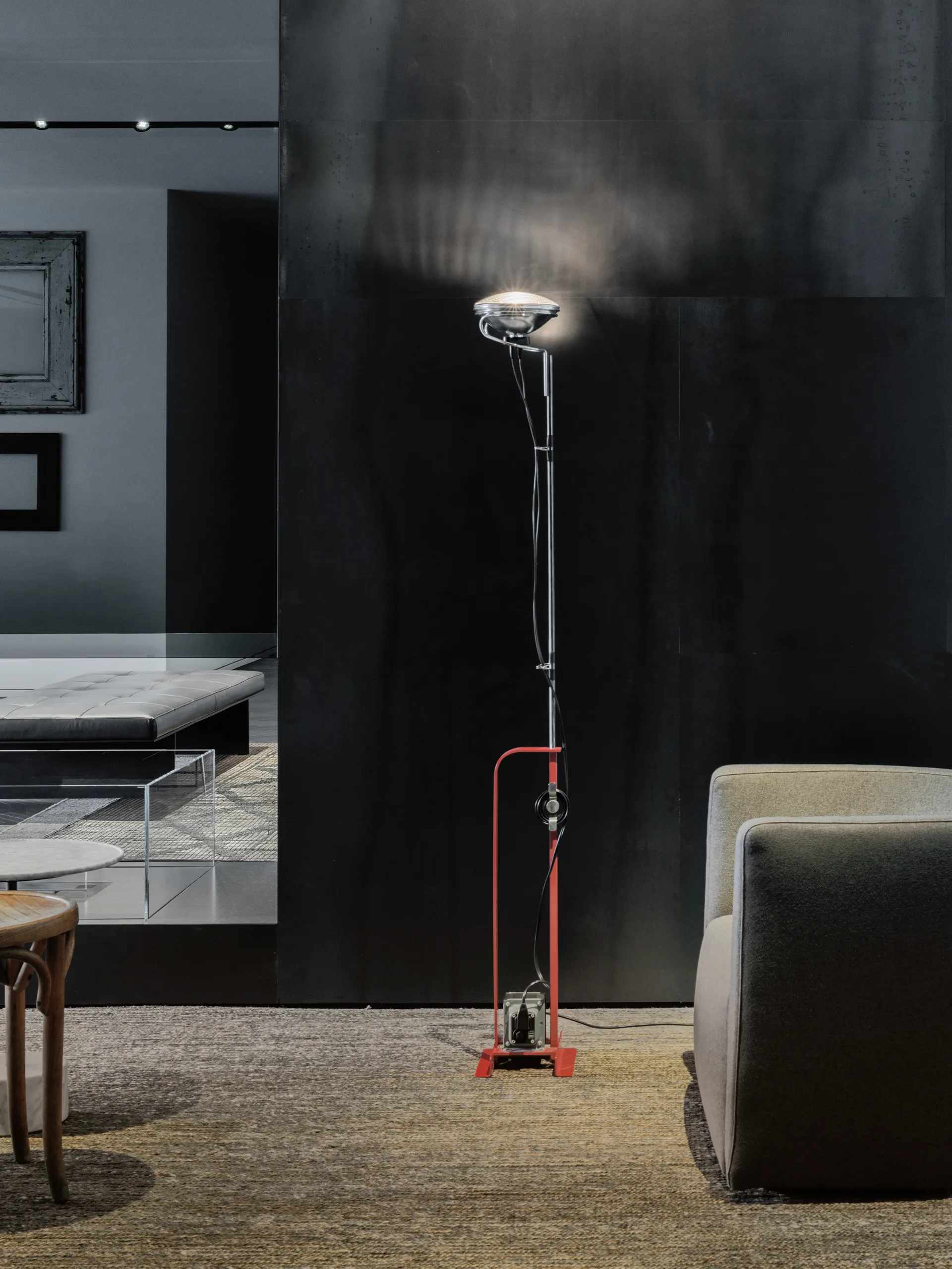 Toio Led gulvlampe - Rød (GB),  Flos