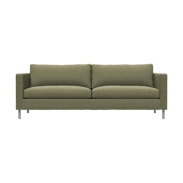 Alex 2,5-seters sofa - Stoff Hiro Lightgreen-aluminiumben - Fogia