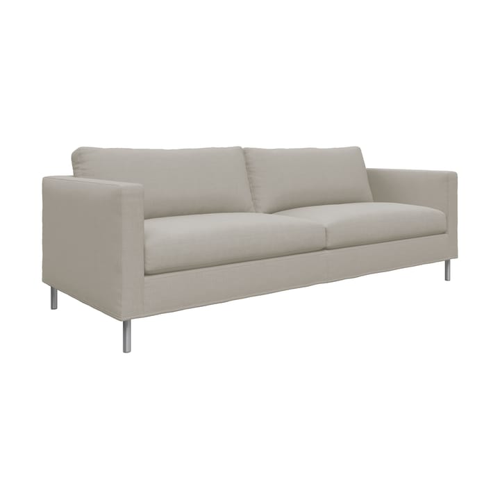 Alex 2,5-seters sofa, Stoff Hiro Sand-aluminiumben Fogia