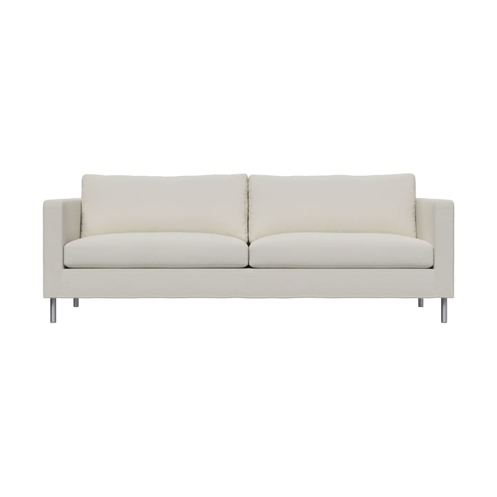 Alex 2,5-seters sofa - Stoff Hiro White-aluminiumben - Fogia