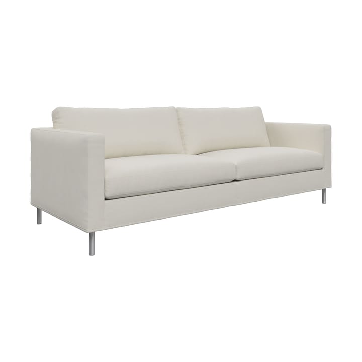 Alex 2,5-seters sofa, Stoff Hiro White-aluminiumben Fogia