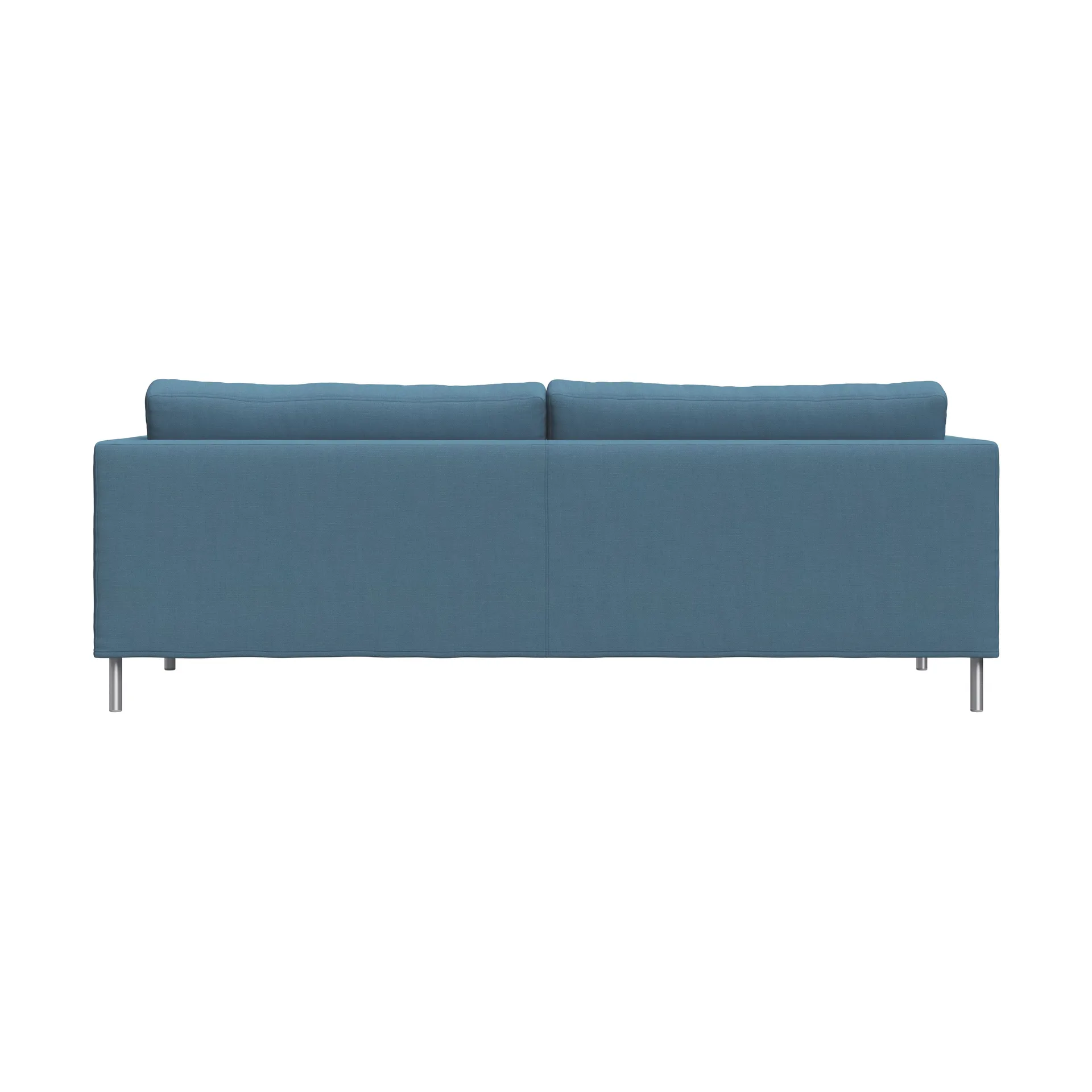 Alex 2,5-seters sofa, Tekstil Hiro Light Blue-aluminiumben Fogia