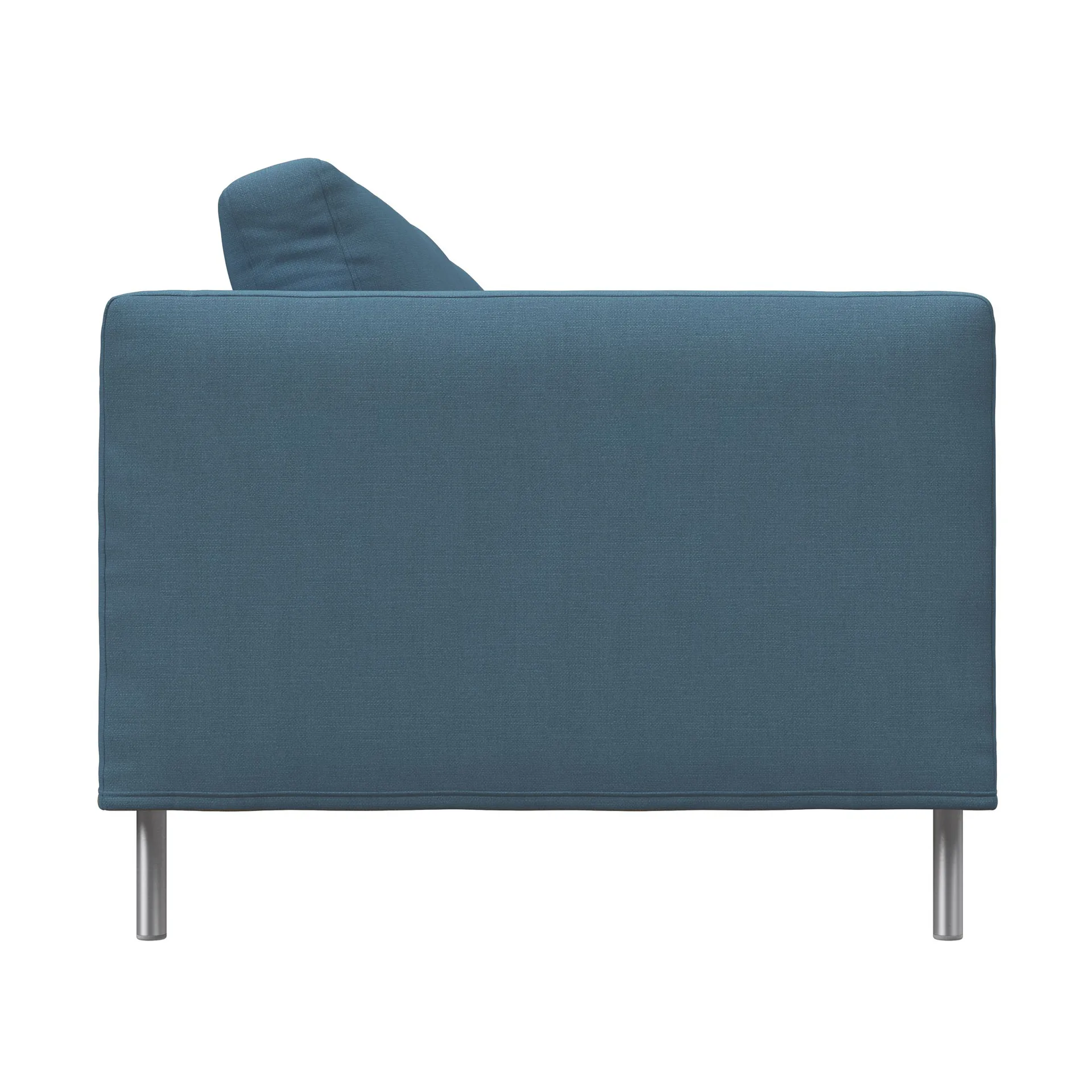 Alex 2,5-seters sofa, Tekstil Hiro Light Blue-aluminiumben Fogia